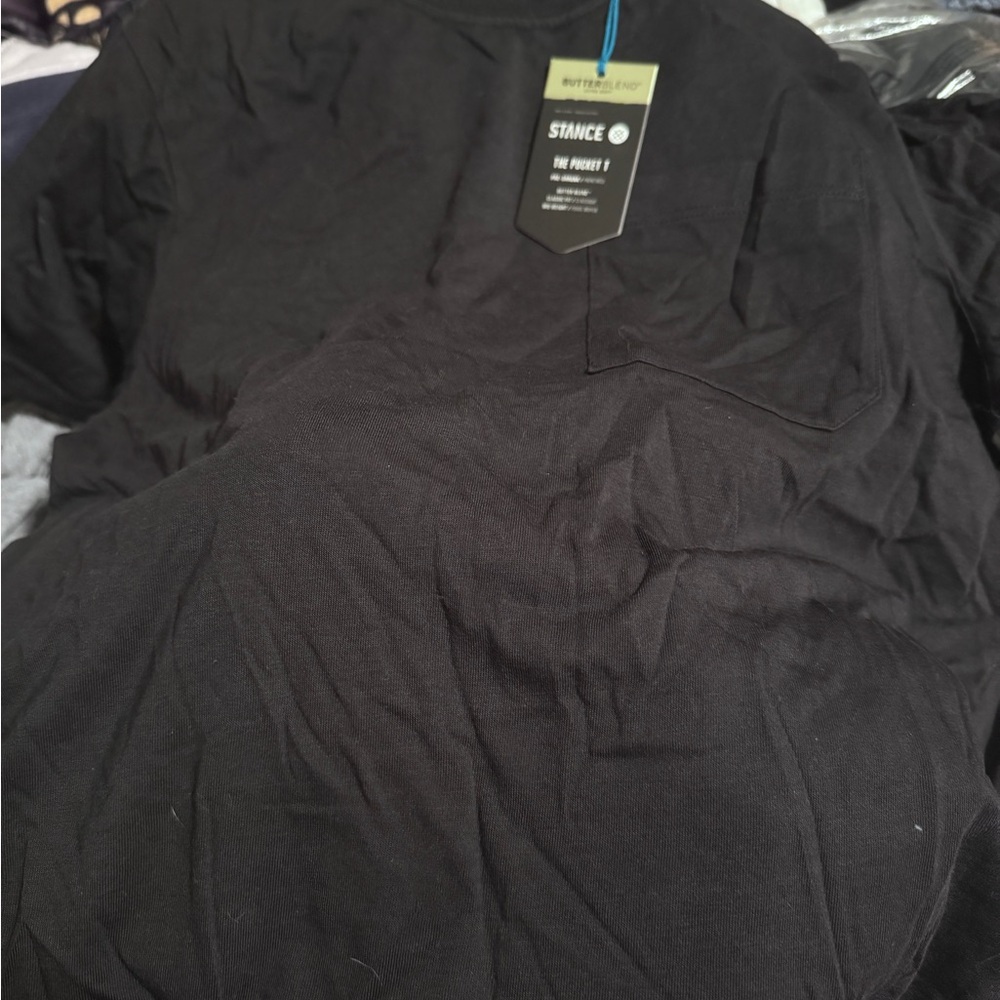 Stance Black Short Sleeve Tee Casual Cotton